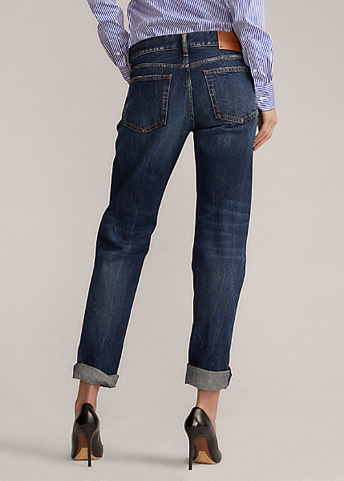 Ralph Lauren 320 Boyfriend Jeans Dam Blå | 980562-PGB