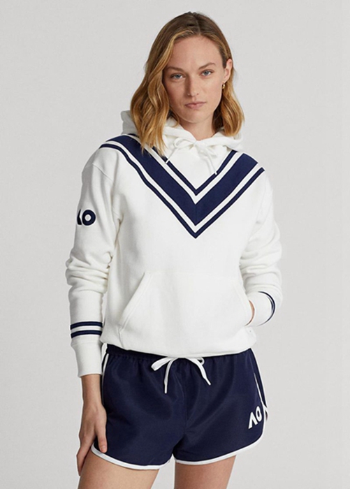 Ralph Lauren Australian Open Cricket Fleece Hoodie Dam Vita | 803542-MUZ