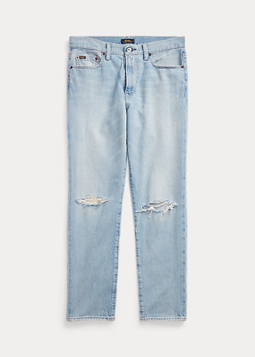 Ralph Lauren Avery Jeans Dam Azurblå | 240836-VPB