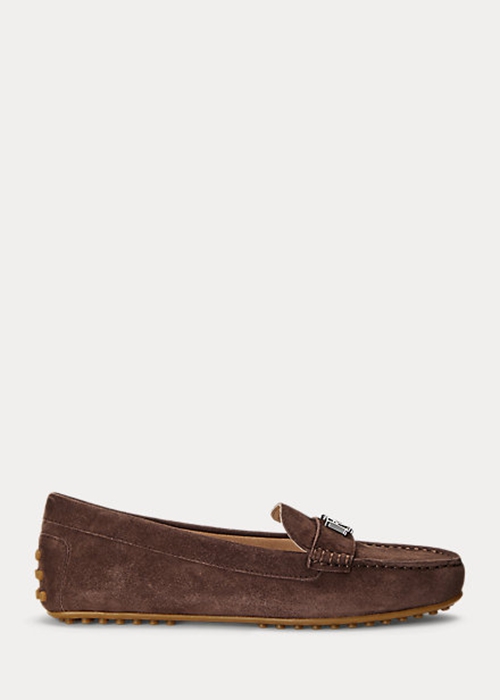 Ralph Lauren Barnsbury Mocka Loafers Dam Bruna | 193047-FKS