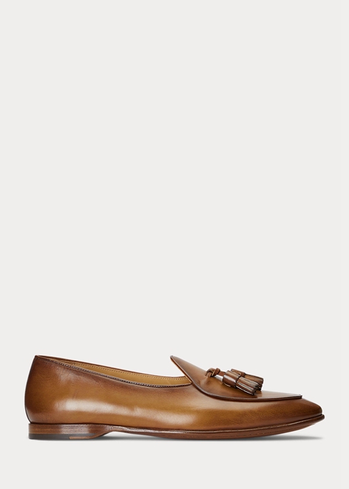 Ralph Lauren Belvin Calfskin Finskor Herr Bruna | 739582-CGK