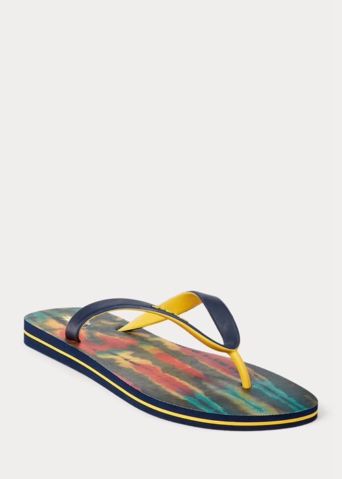 Ralph Lauren Bolt Tie-Dye Flip Flop Herr Olika Färger | 539218-ZOJ