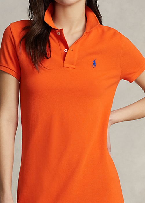 Ralph Lauren Bomull Mesh Klänning Dam Orange | 941527-KAZ