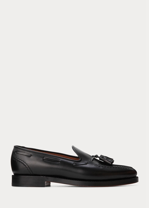 Ralph Lauren Booth Calfskin Loafers Herr Svarta | 531098-YJE