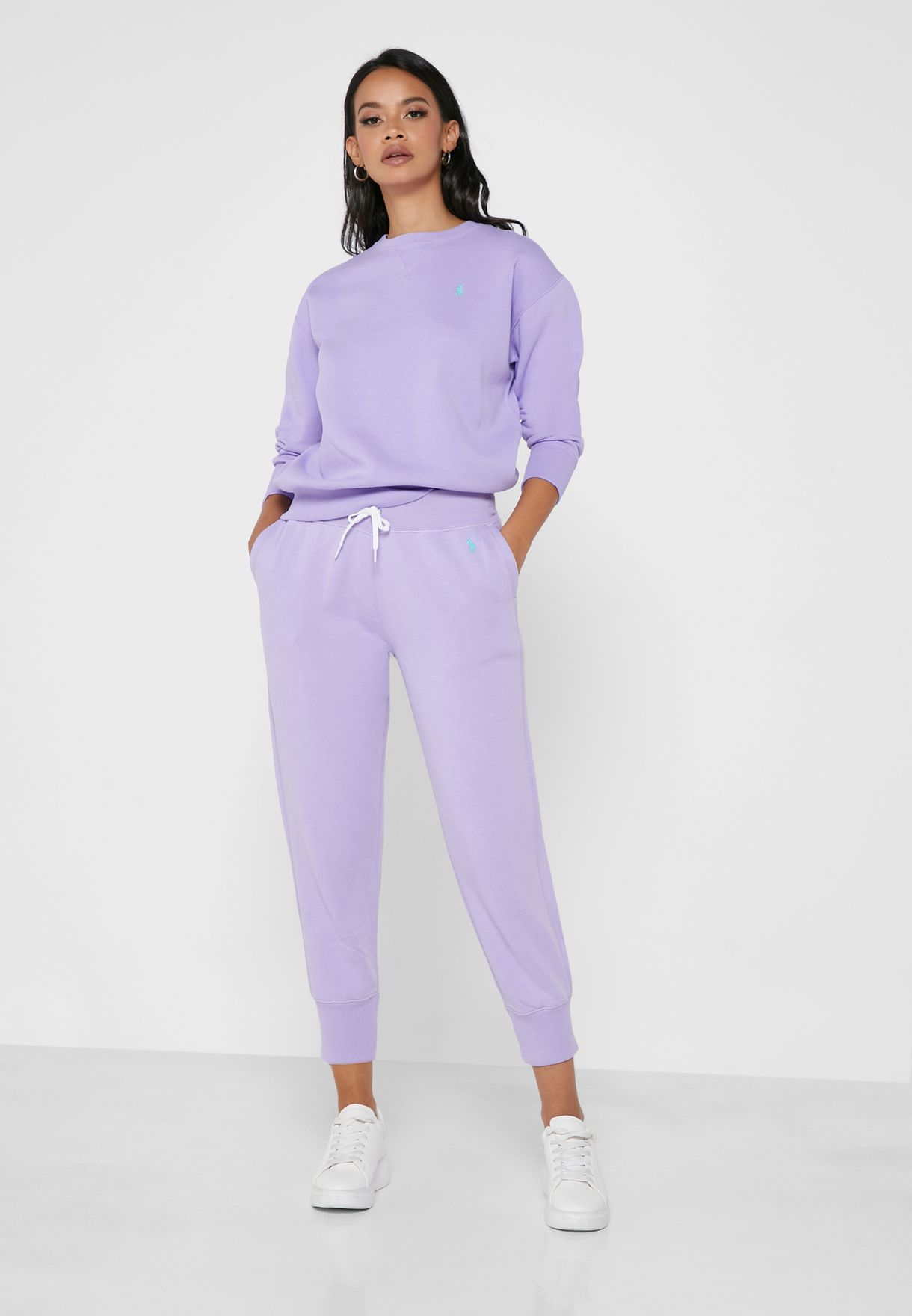 Ralph Lauren Breda Leg Sweatpants Dam Lila | 698315-FXW