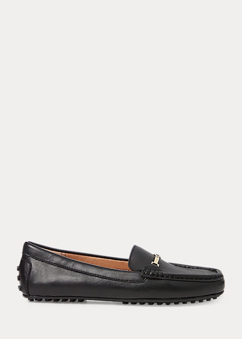 Ralph Lauren Briony Läder Driver Loafers Dam Svarta | 701835-QYS