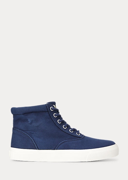 Ralph Lauren Bryn High-Top Sneakers Dam Marinblå | 350142-IMW