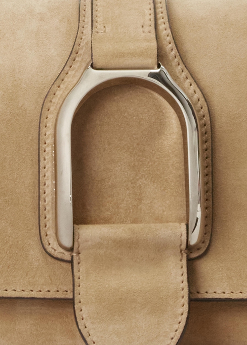 Ralph Lauren Calf-Mocka Welington Crossbody Väska Dam Khaki | 175269-YNS