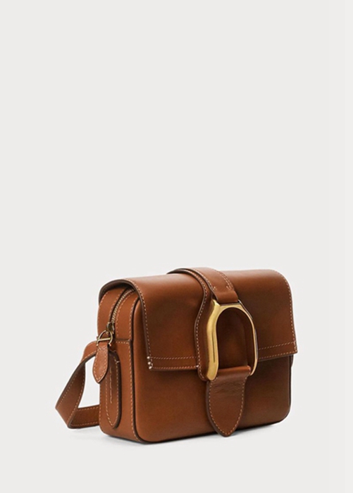 Ralph Lauren Calfskin Welington Crossbody Väska Dam Bruna | 340896-UFM