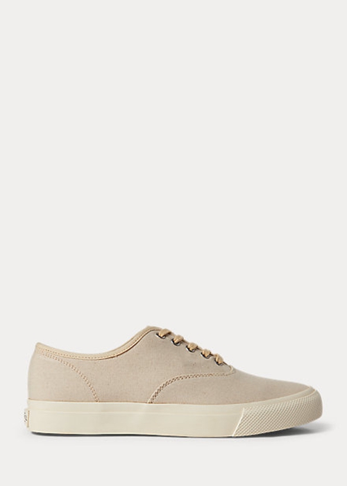 Ralph Lauren Canvas Sneakers Dam Grå | 764138-HWP