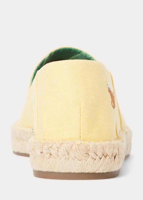 Ralph Lauren Cevio Washed Canvas Espadrille Herr Gula | 876539-ULK