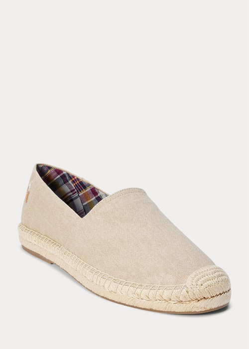 Ralph Lauren Cevio Washed Canvas Espadrille Herr Grädde | 945683-KQY