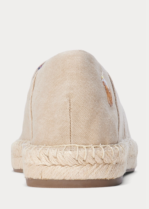 Ralph Lauren Cevio Washed Canvas Espadrille Herr Grädde | 945683-KQY