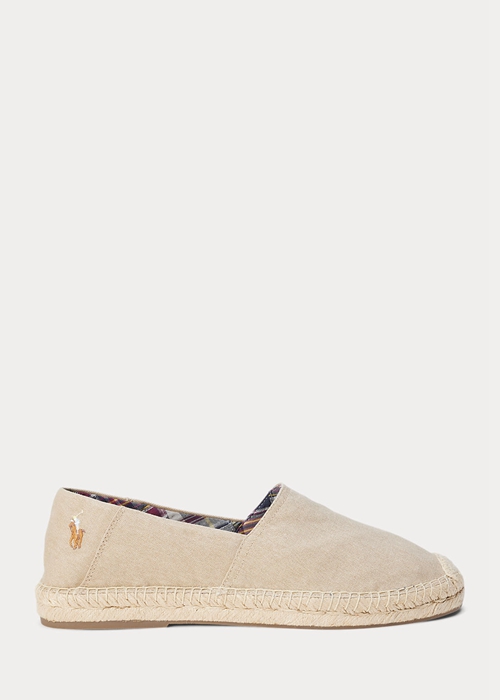 Ralph Lauren Cevio Washed Canvas Espadrille Herr Grädde | 945683-KQY