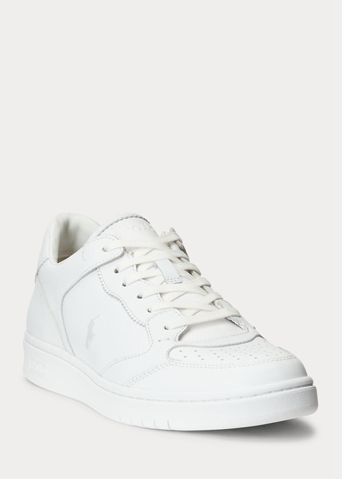 Ralph Lauren Court Sneakers Herr Vita | 693280-WXR