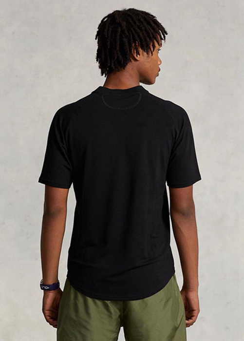 Ralph Lauren Custom Slim Fit Performance Jersey T-shirt Herr Svarta | 524861-DGI