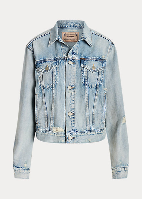 Ralph Lauren Denim Trucker Jacka Dam Blå | 428750-XAG