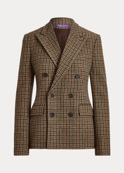 Ralph Lauren Donaldson Checked Tweed Jacka Dam Bruna | 254179-RME