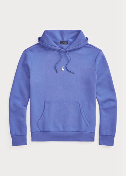 Ralph Lauren Double-knit Hoodie Herr Blå | 273860-IDZ