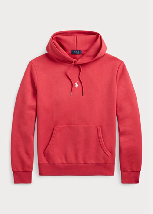 Ralph Lauren Double-knit Hoodie Herr Röda | 790246-NWM