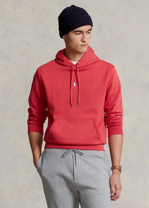 Ralph Lauren Double-knit Hoodie Herr Röda | 790246-NWM