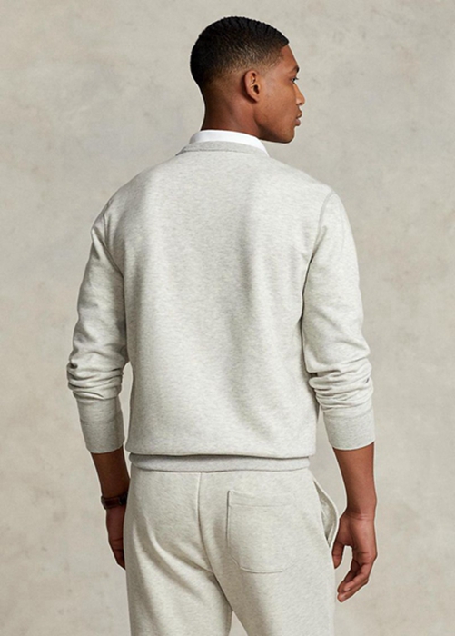 Ralph Lauren Double-knit Pullover Sweatshirt Herr Grå | 023684-BMQ