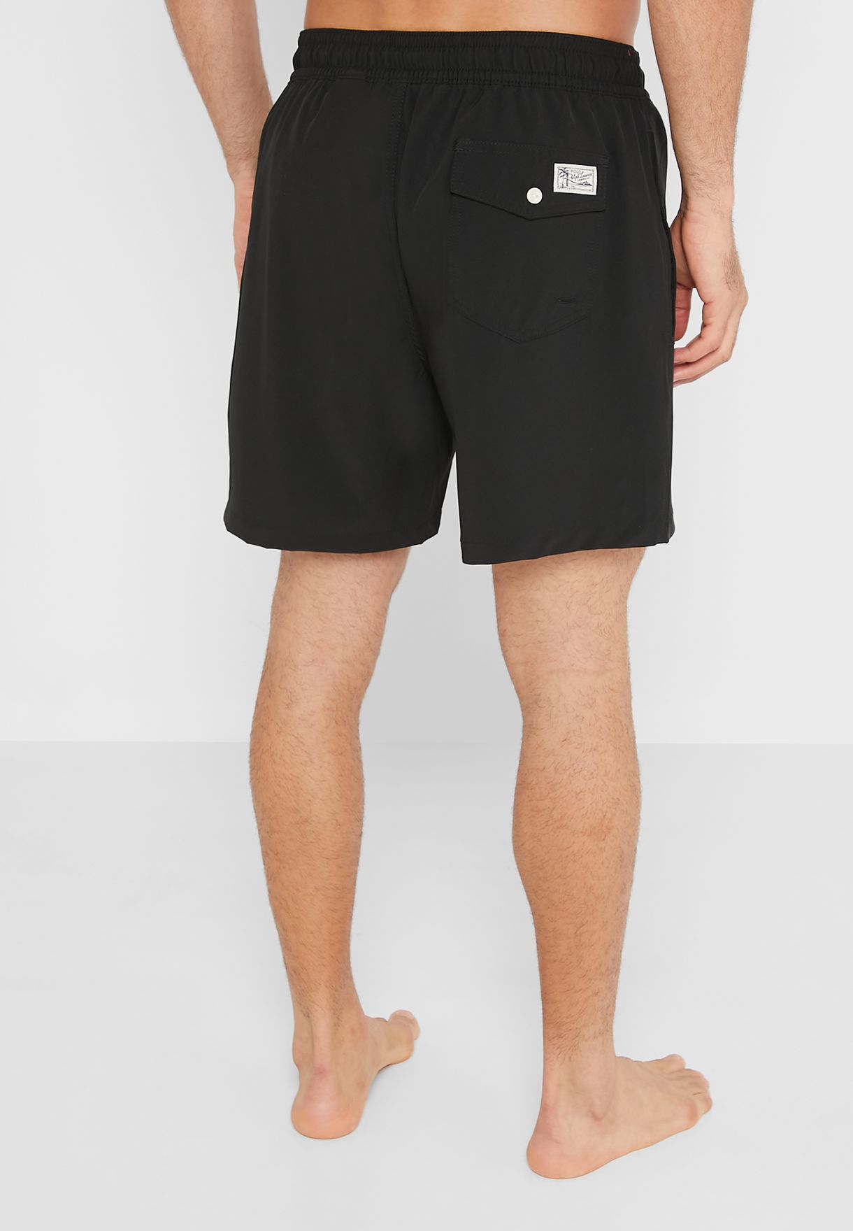 Ralph Lauren Drawstring Swim Shorts Herr Svarta | 408976-HTJ