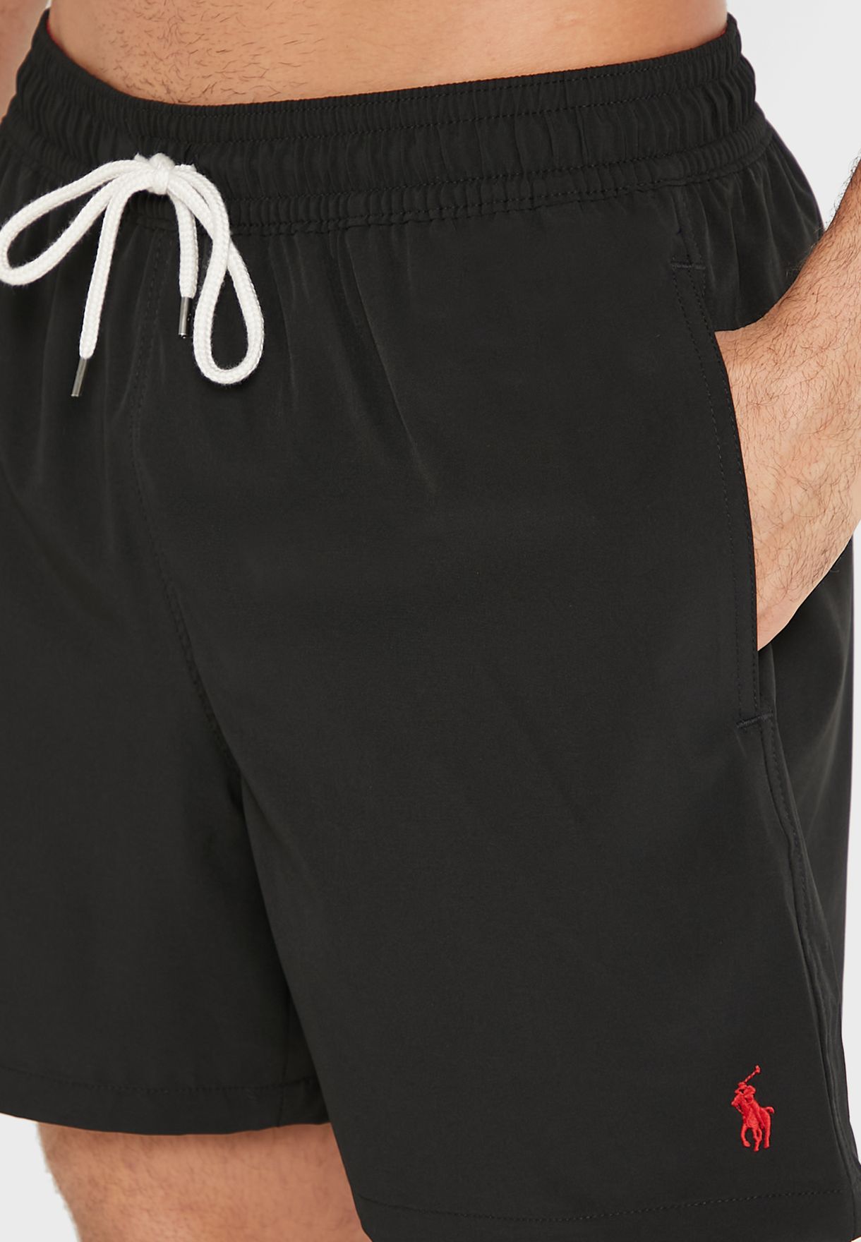 Ralph Lauren Drawstring Swim Shorts Herr Svarta | 408976-HTJ