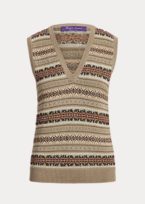 Ralph Lauren Embellished Fair Isle Tröjor Dam Olika Färger | 284315-FUK