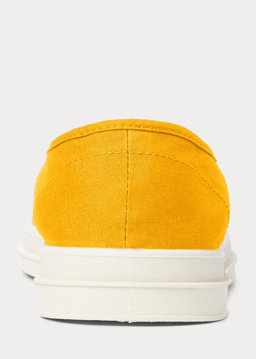 Ralph Lauren Essence 100 Canvas Cap-Tå Sneakers Herr Gula Blå | 304529-KJN