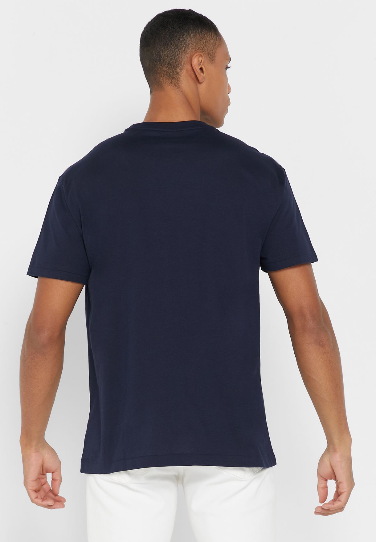 Ralph Lauren Essential Crew Neck T-shirt Herr Marinblå | 289463-EUA