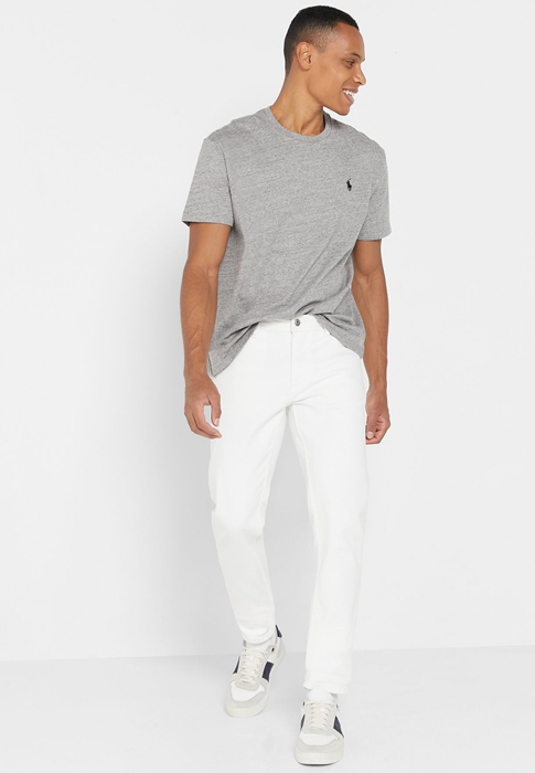 Ralph Lauren Essential Crew Neck T-shirt Herr Grå | 325967-SJL