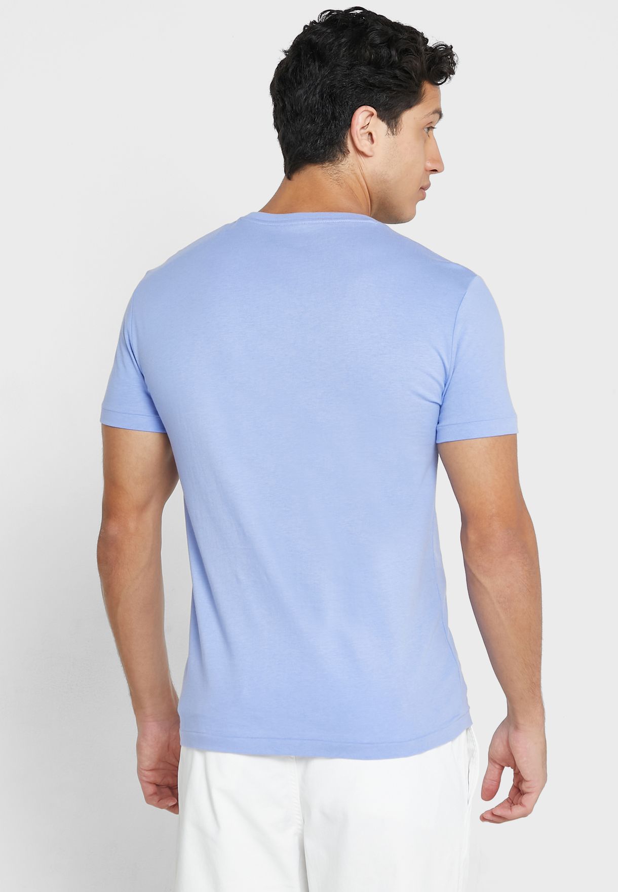 Ralph Lauren Essential Crew Neck T-shirt Herr Blå | 534269-HJN