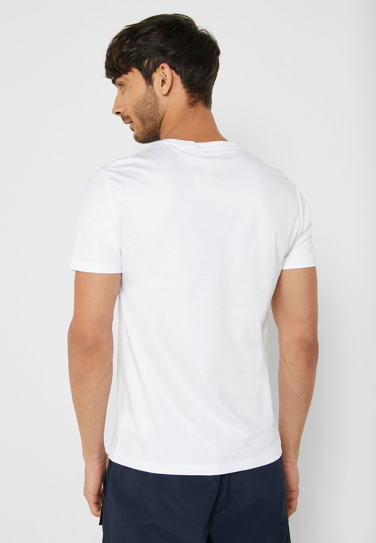 Ralph Lauren Essential Crew Neck T-shirt Herr Vita | 659827-UYH