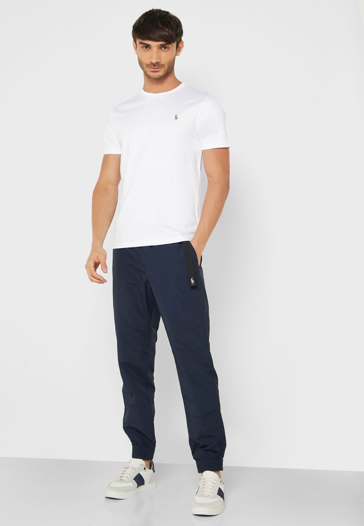 Ralph Lauren Essential Crew Neck T-shirt Herr Vita | 659827-UYH