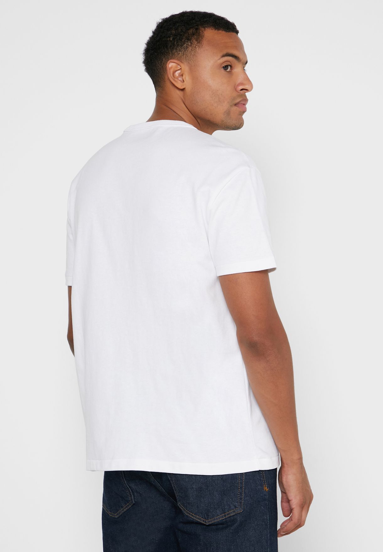 Ralph Lauren Essential Crew Neck T-shirt Herr Vita | 687095-YZW