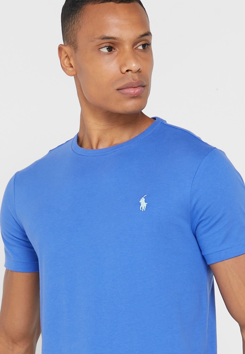 Ralph Lauren Essential Crew Neck T-shirt Herr Blå | 692078-FAS