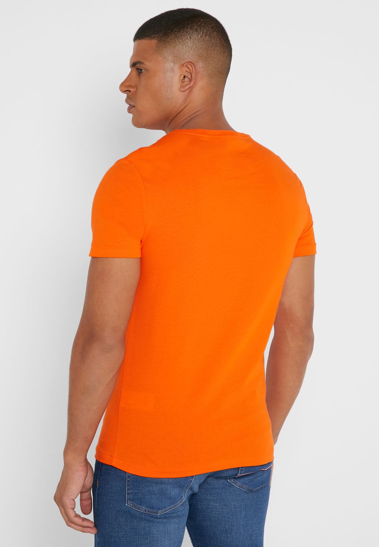 Ralph Lauren Essential Crew Neck T-shirt Herr Orange | 694082-PTI