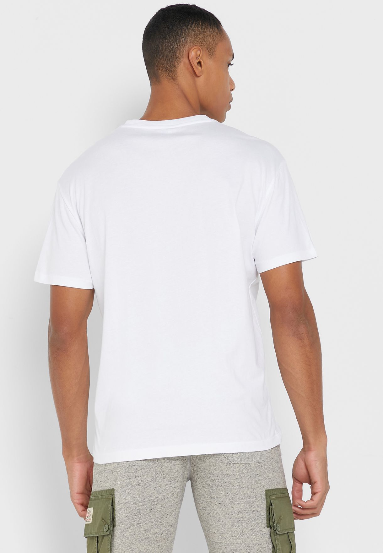 Ralph Lauren Essential Crew Neck T-shirt Herr Vita | 720469-ZJP