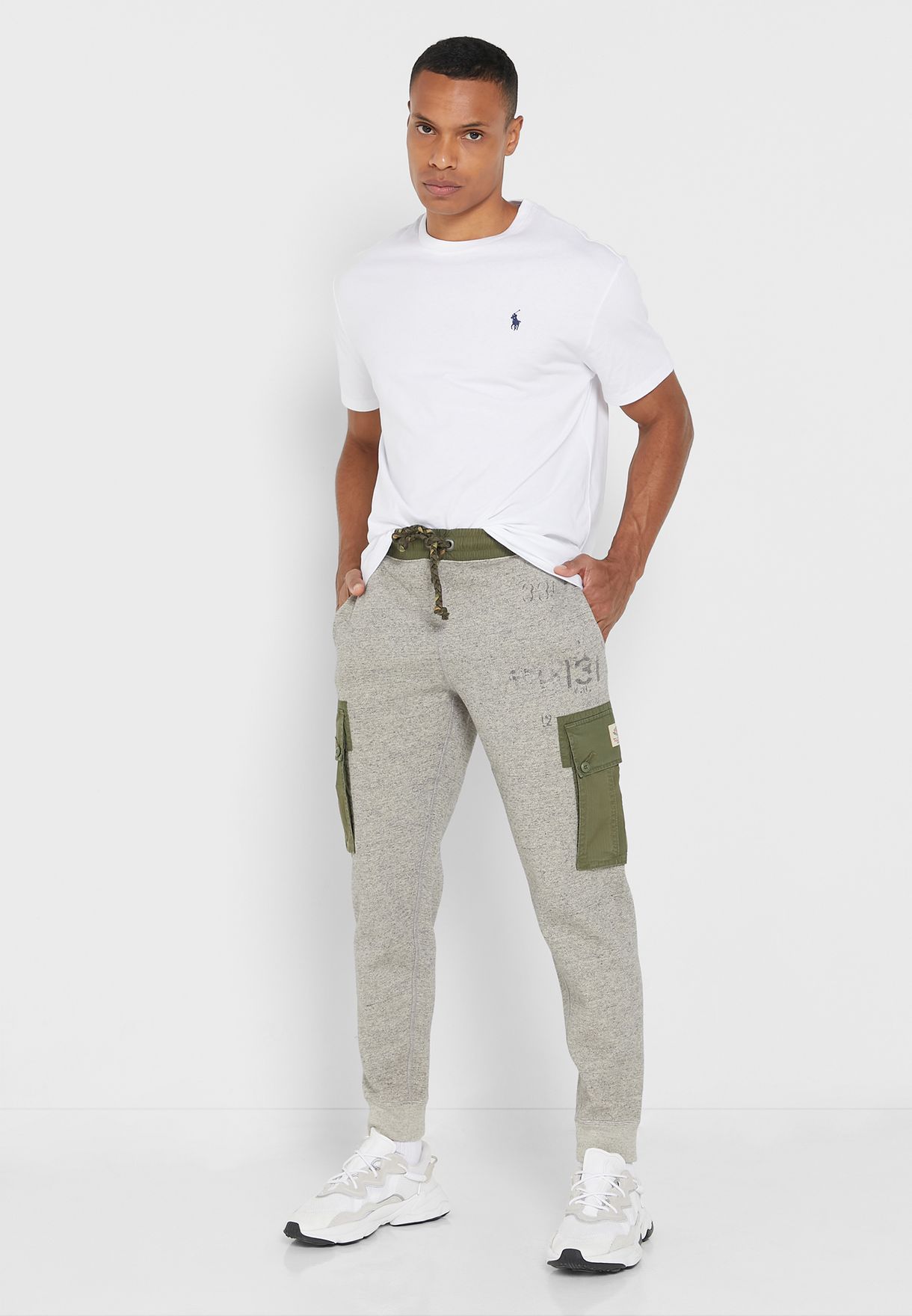 Ralph Lauren Essential Crew Neck T-shirt Herr Vita | 720469-ZJP