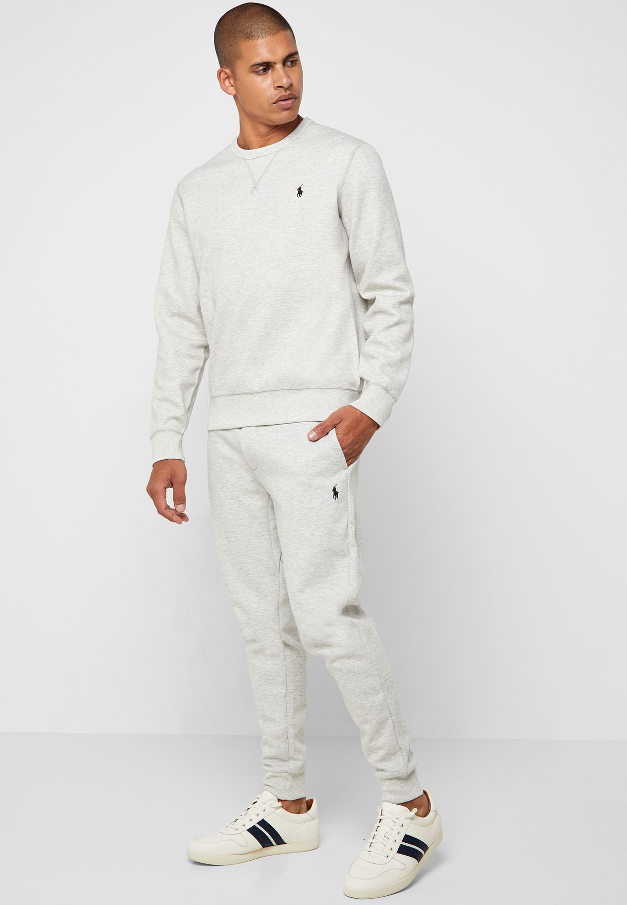 Ralph Lauren Essential Cuffed Sweatpants Herr Grå | 698421-ZEF