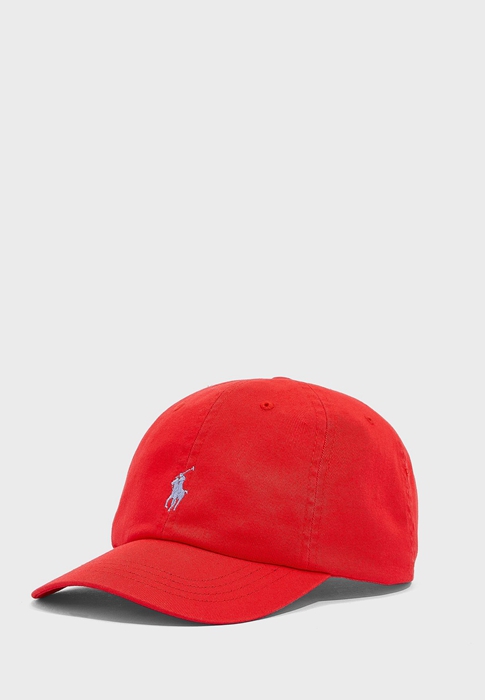 Ralph Lauren Essential Curved Peak Hatt Herr Röda | 728419-UCV