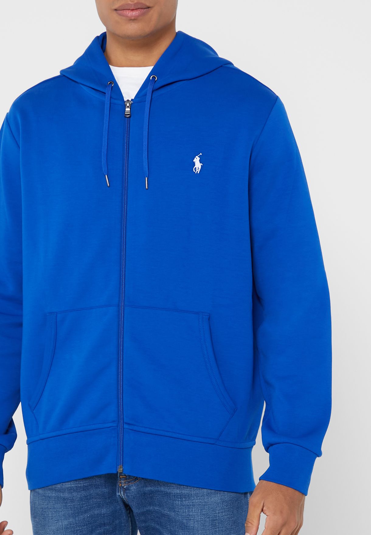 Ralph Lauren Essential Hoodie Herr Blå | 495387-WXL