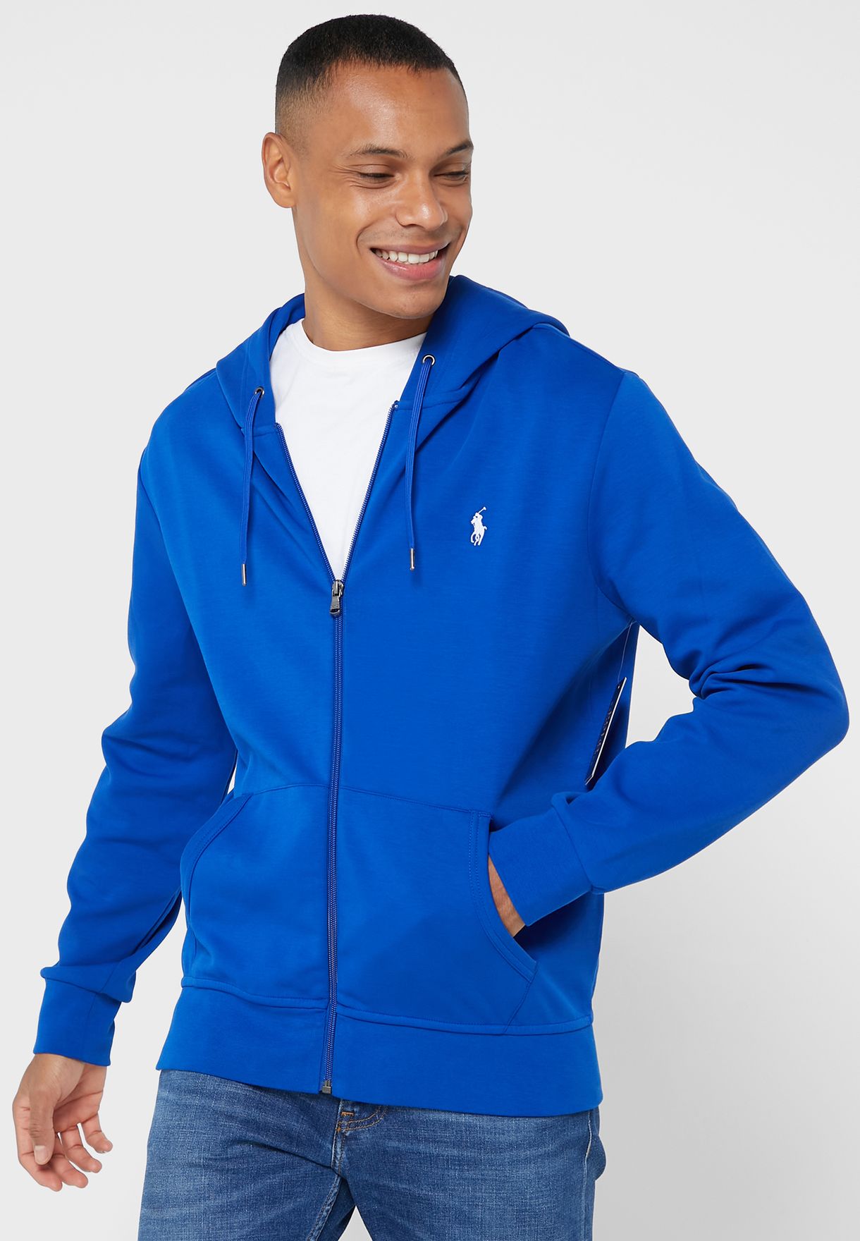 Ralph Lauren Essential Hoodie Herr Blå | 495387-WXL