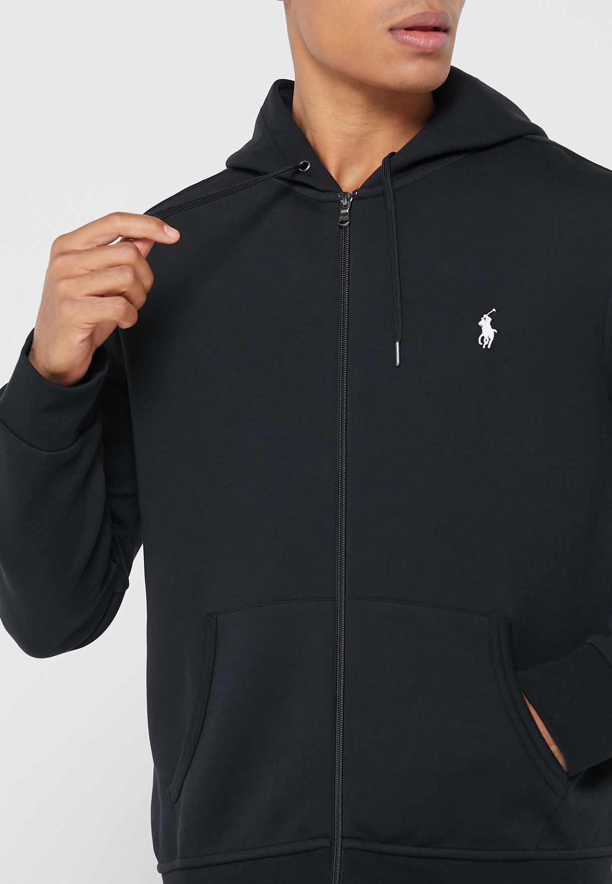 Ralph Lauren Essential Hoodie Herr Svarta | 960837-MSR