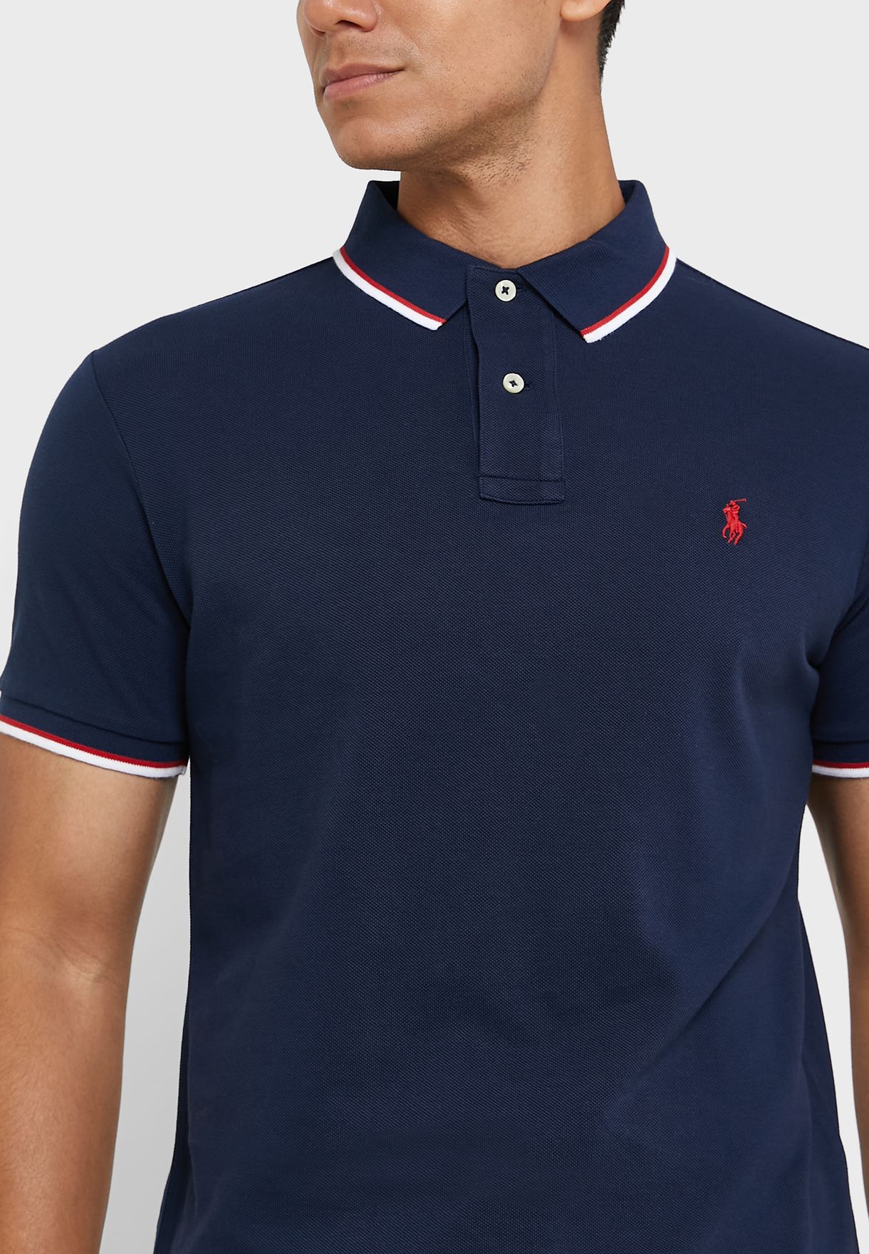 Ralph Lauren Essential Piketröja Herr Marinblå | 039146-XIC