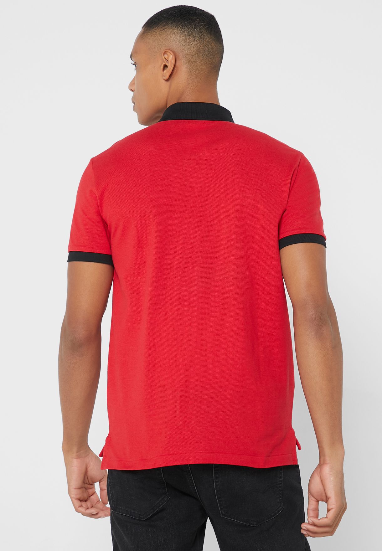 Ralph Lauren Essential T-shirt Herr Röda | 017645-YOM