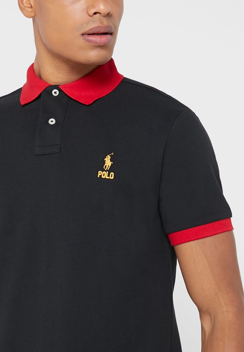 Ralph Lauren Essential T-shirt Herr Svarta | 036871-HUD