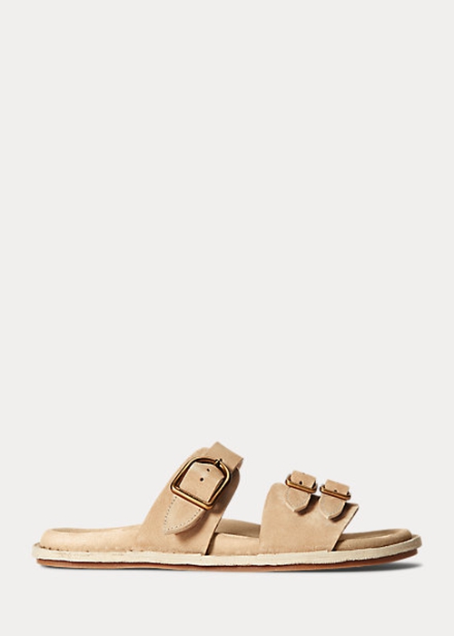 Ralph Lauren Ezra Calfskin Mocka Sandaler Dam Grå | 169823-EMW