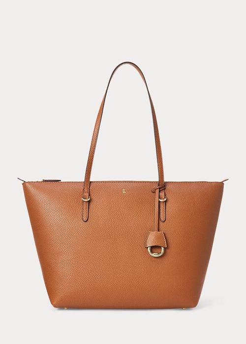 Ralph Lauren Faux-Läder Keaton Toteväska Dam Lauren Tan | 542160-UTS